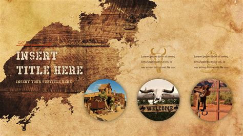 Western Themed Powerpoint Template